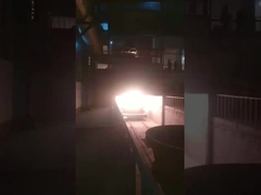 Brown corundum pouring furnace smelting